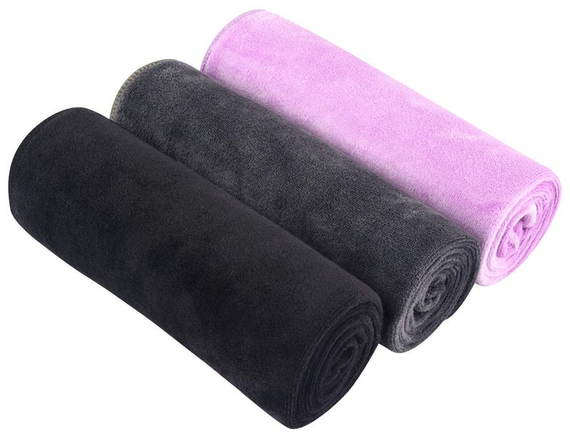 SINLAND Microfiber Gym Towels Sports Fitness Workout Sweat Towel Super Soft and Absorbent 3 Pack 16 Inch X 32 Inch - Image 1